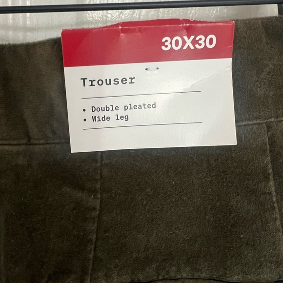 Houston White Adult Velvet Double Pleated Pants NWT Unisex 30X30 men/women NWT - Picture 7 of 9